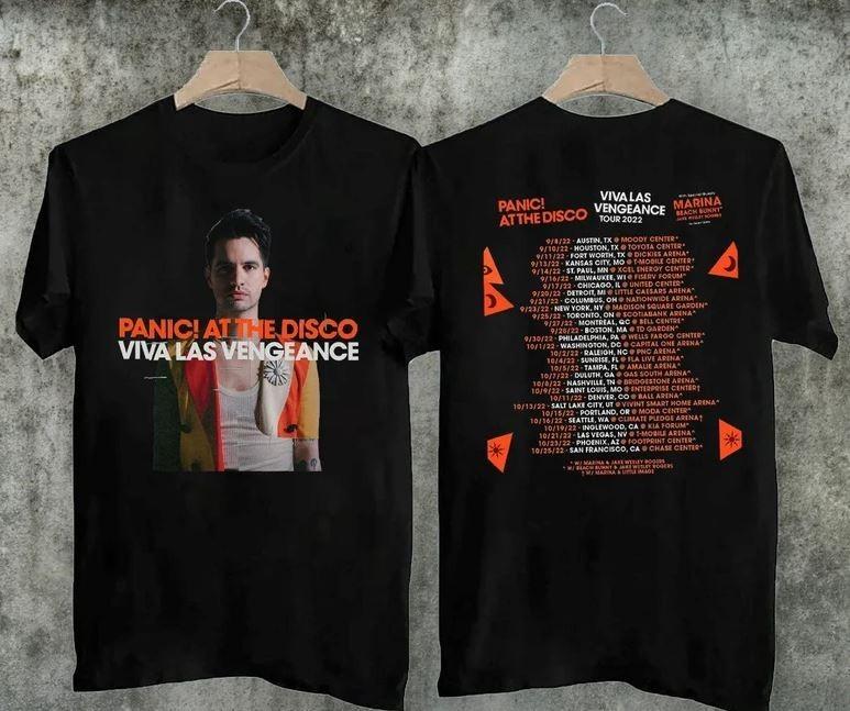 Panic At The Disco Viva Las Vengeance US Tour 2022 Concert TShirt Unisex T-Shirt M