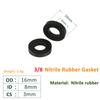 Nitrile Rubber Round O Ring Corrosion Oil Resistant Seal Washer PTFE Flat Gasket Ring Seals Joints Gaskets Spacers for Bolt