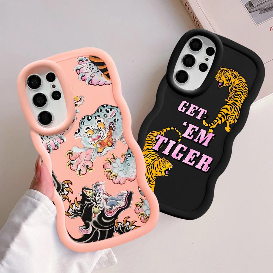 Cool Tiger Soft Phone Cover Case for Samsung Galaxy S22 Ultra A26 A25 S21 S25 S24 S20 FE S23 Plus A35 A55 A34 A24 A36 A54