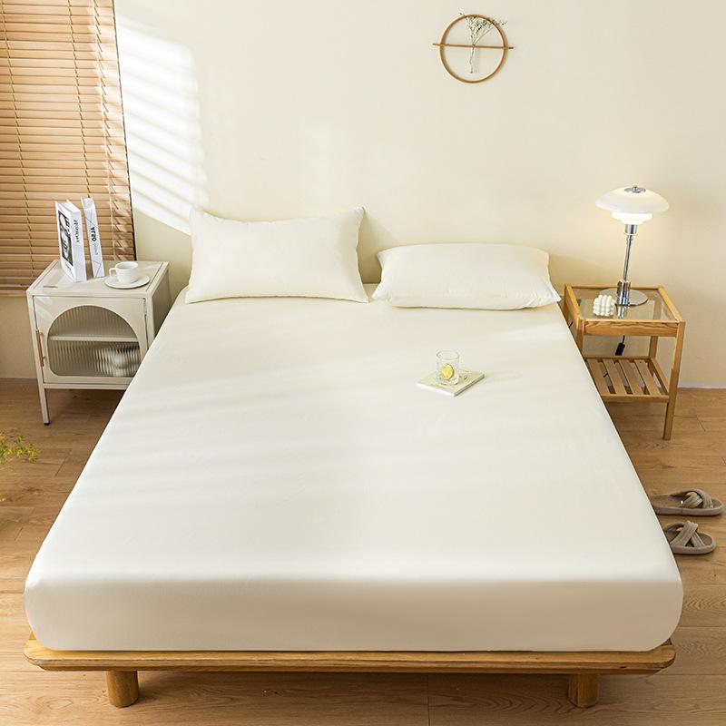 Effen Kleur Geborsteld Waterdicht Hoeslaken, Urinebestendig en Ademend Bedovertrek, TPU Stofdicht en Antislip Hotel Bedovertrek