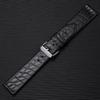Handmade American Alligator Strap, 19 20 21 22MM Black Soft Genuine Leather Watchband Vintage Men's Bracelet Premium Leather