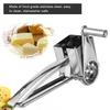 Rotatable Hand Crank Cheese Grater Silver Cheese Cutter Slicer Rotary Cheese Grater  Kitchen