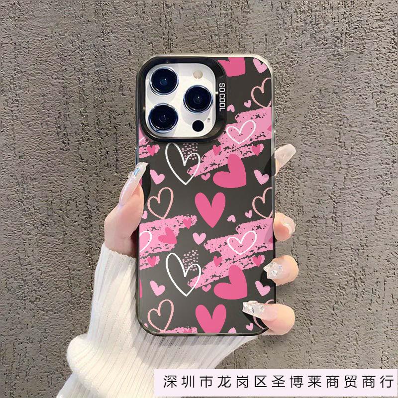 Ins Japan and Korea Love Applicable iPhone16Pro Apple 11/12/13/14/15promax Mobile Phone Case
