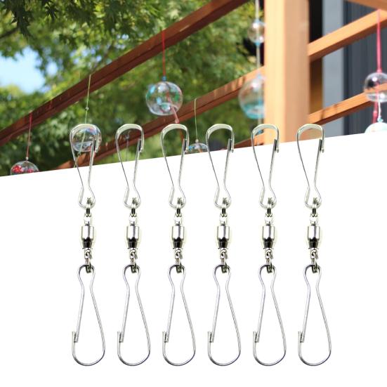 4/5/8/10/20/100Pcs Spinning Wind Spinner Swivel Hook Display Turn Twirl Hanger