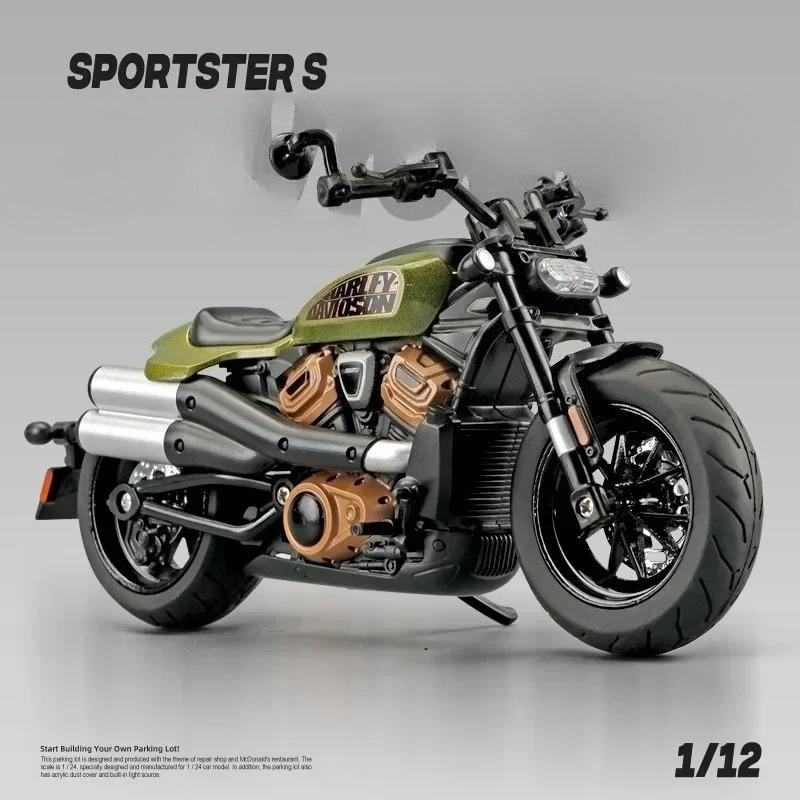 1:12 Sportster S Motorbike Alloy Model Diecast Racing Motorcycle Toy Kids Gift Collection Miniature Voiture
