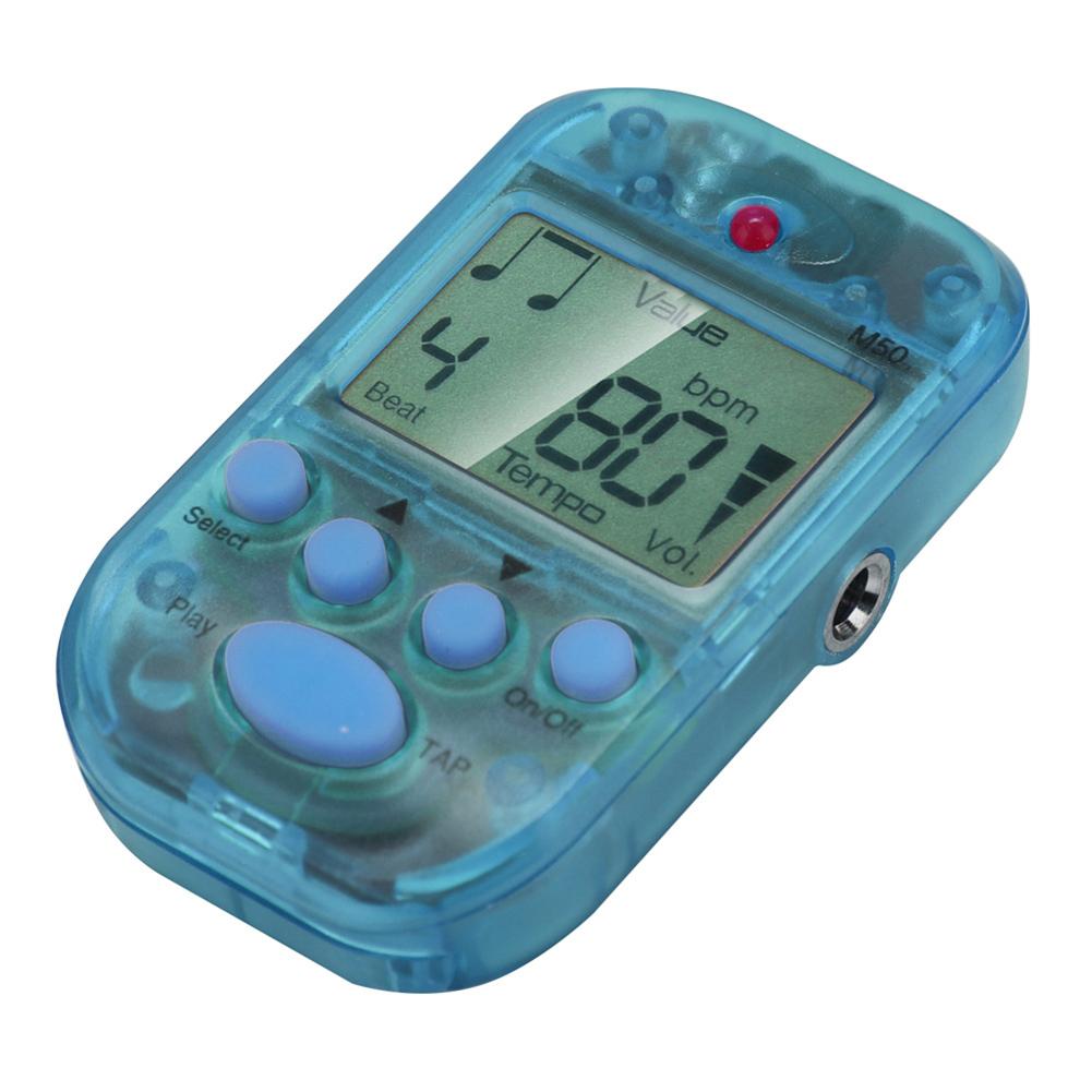 Meideal Mini LCD Digital M50 Metronome Beat Tempo Guitar Music Accessory with Battery(Blue)