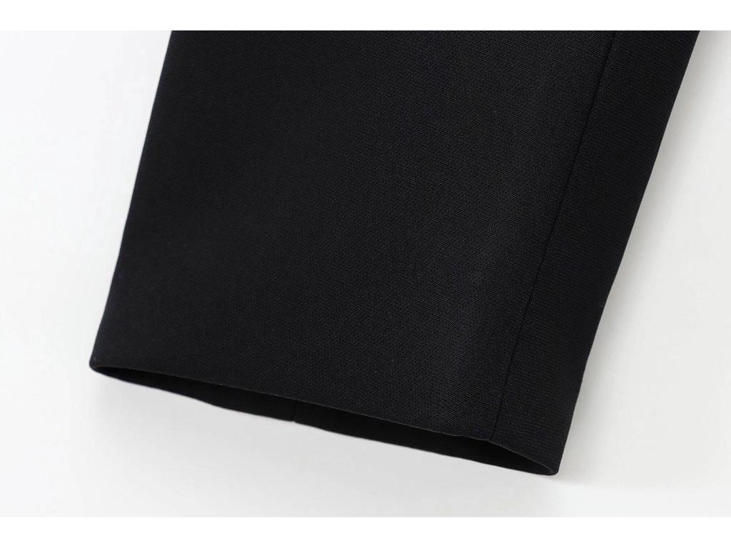 Women's Winter 2024 European & American Style Fashion Suit with Versatile Belt - 1270608