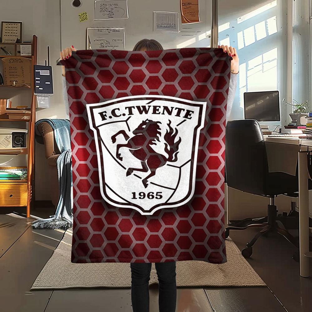 FC. Coperta in Flanella Twente, Alta qualità, Confortevole per Tutte le Stagioni, Decorazione per la Casa, Calore e Comfort