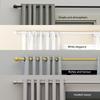 Universelles Gardinenstangen-Set, 45 Zoll - 147 Zoll . Robuster Teleskopstiel, Geeignet für große Fenster. Spleißdesign.