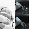 Ultra-Light Titanium Rimless Reading Glasses for Unisex Featuring Diopter Range of +1.0 to +3.5 with a Compact Design 25-26