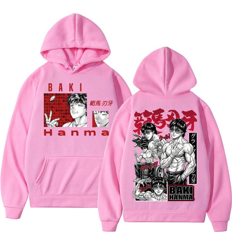 Anime Baki Haman Harajuku Manga Hoodie Y2k Fashion Men Women Gothic Fleece Tracksuit Popular Sweatshirt Streetwear Gifts