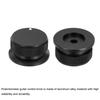 uxcell Aluminum Potentiometer 6mm Universal Volume Tone Control Knob with Arrow Indicator for Guitar and Bass 2-Piece Knob,