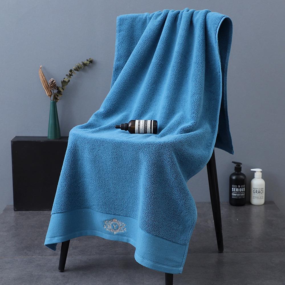 Spot large thickened cotton souvenir towel hotel men's sports face towel plain color broken gear water absorption
