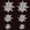 6Pcs/Set Hollow Christmas 3D Paper Snowflake Pendant Three-dimensional Christmas Decorations  Gifts
