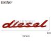 Car Styling 3D Diesel Metal Chrome Zinc Alloy Emblem Logo Car Badge Body Trunk Fender Adhensive Emblem Auto Accessory