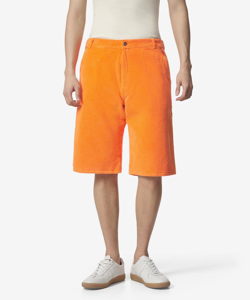 Ialel Corduroy Denim Shorts - Orange / Erl06P010Orange