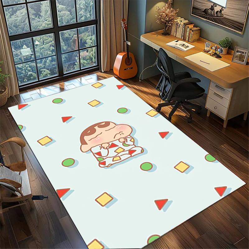 Crayon Shin-chan Washable Area Rug Non Slip Large Carpet Gamer Room Bedroom Decor