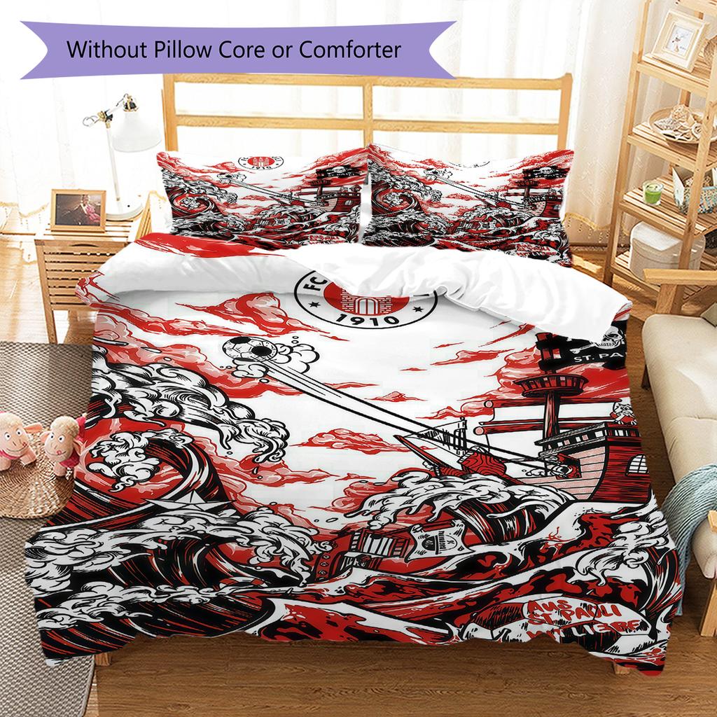St. Poster di Pauli Set Piumone Biancheria da Letto Copripiumone Federa Decorazione per la Casa Regalo di Compleanno (1 * copripiumino + 2 * federa, senza nucleo)