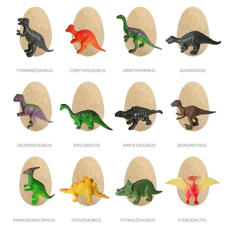 12Pcs  Archeological  Dig Up Dinosaur Egg Fossil Excavation Toy Kid Scientific Mining Diy Dino Egg Multiplayer Party Favors Toys