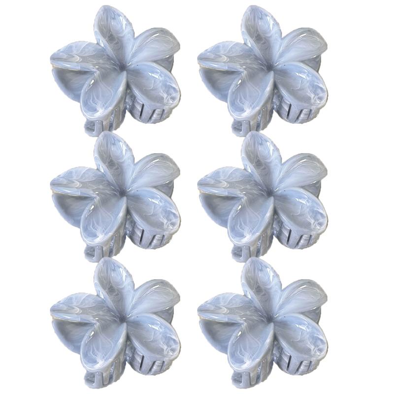 Farbverlauf Frangipani Haarspange Damen Vielseitig Süß Resort Fee Haifisch-Clip Vintage Haaraccessoires