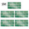 Oil Proof Wall Stickers for Bathroom 5Pcs Vintage Brick Tile Stickers, Waterproof Oil?Proof Wallpaper, Peel Sheets Kitchen & Stick Backsplash Living
