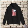hoodie-Casual Pullover Sweatshirt Braaap Dirt Motor Bike Cross USA Flag