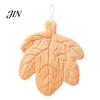 Bathroom Decor Hand Towel Leaf Shape Towel, Soft Absorbent with Hanging Loop, Kitchen Cute Maple Ginkgo Design for Drying Loop