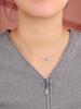 2024 New Rose Design Pendant Necklace 50cm Natural Sky Blue Topaz Gemstone Fine Jewelry for Girls Daughter Nice Birthday Party Gift