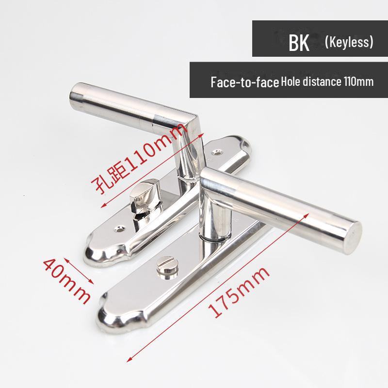 

Дверная ручка-замок из нержавеющей стали без ключа для ванной и спальни