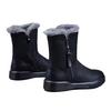 Warm Velvet Cotton Boots Women's Winter New Boots Soft Leather Flat Non-slip Snow Boots Women's Cotton Shoes