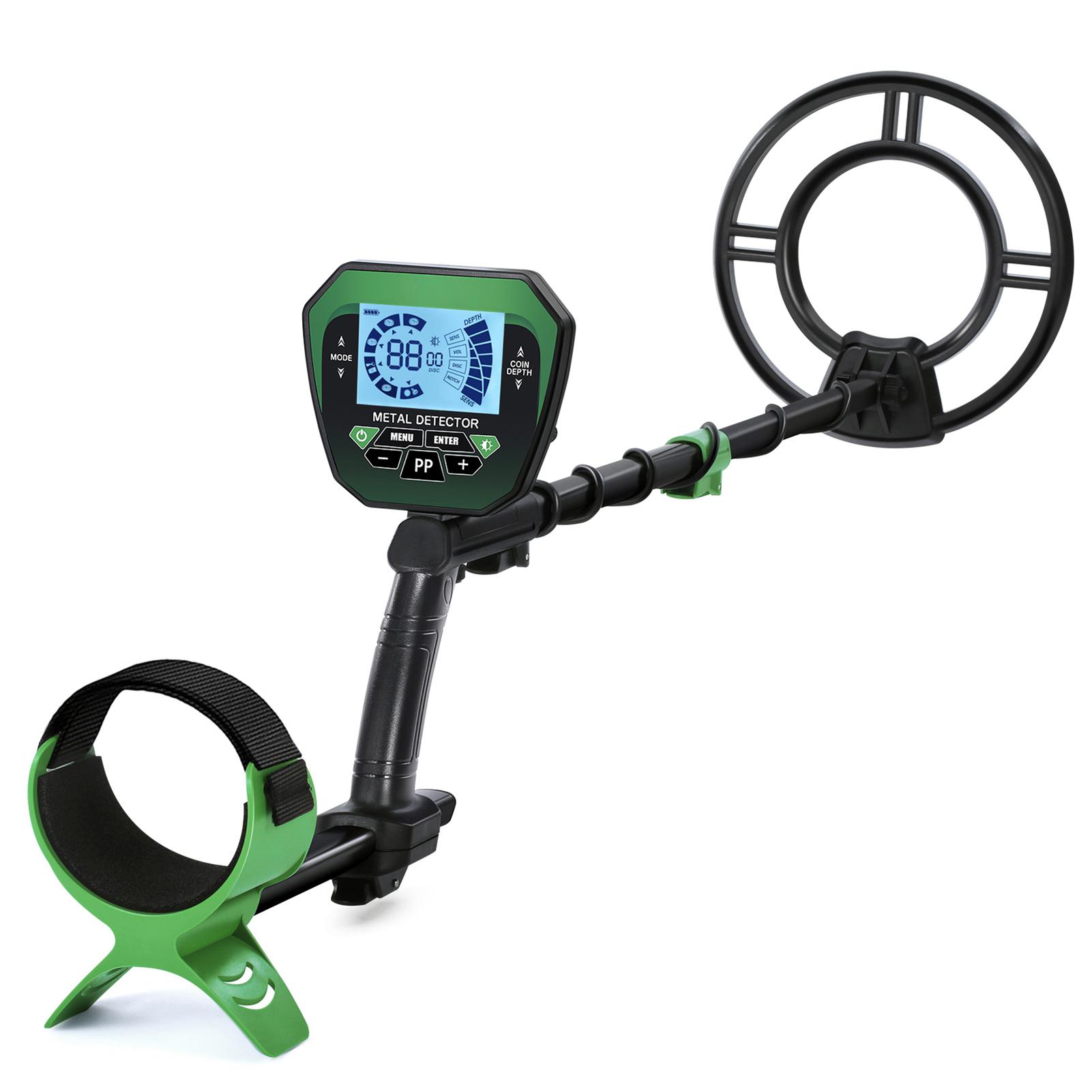 

Metal Detector for Kids & Adults, Higher Accuracy Metal Detectors with LCD Display, Stem, 4 Modes, 10 Search Coil Detector for Gold, Silv