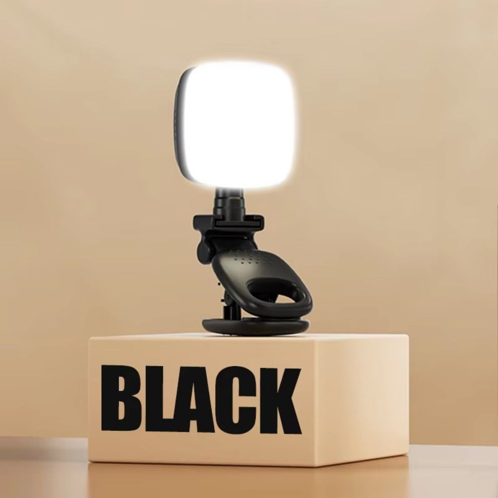 Adjustable Brightness Portable LED Selfie Light 3 Color Light Clamp Photography Light  Night