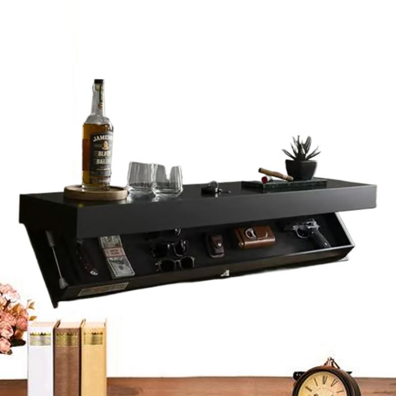 Concealment Shelf Wall Mounted Wooden Concealment Storage Concealment Shelf with Trap Door for Wall Decorations Storage Box