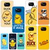 Funny Cute Yellow Duck You Phone Case For Xiaomi Poco X7 X6 X5 M7 M8 Pro F7 Ultra Redmi 15C 15 13C 13 12C 12 10 10C 10A Art Fund