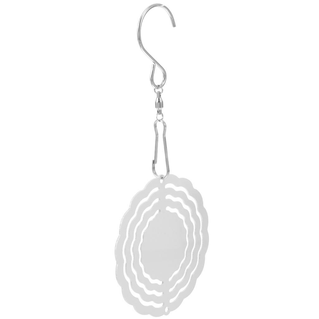 Aluminum Sublimation Wind Spinner Blank Hanging Yard Garden Decoration DIY Sublimation Wind Spinner Hanging Ornament