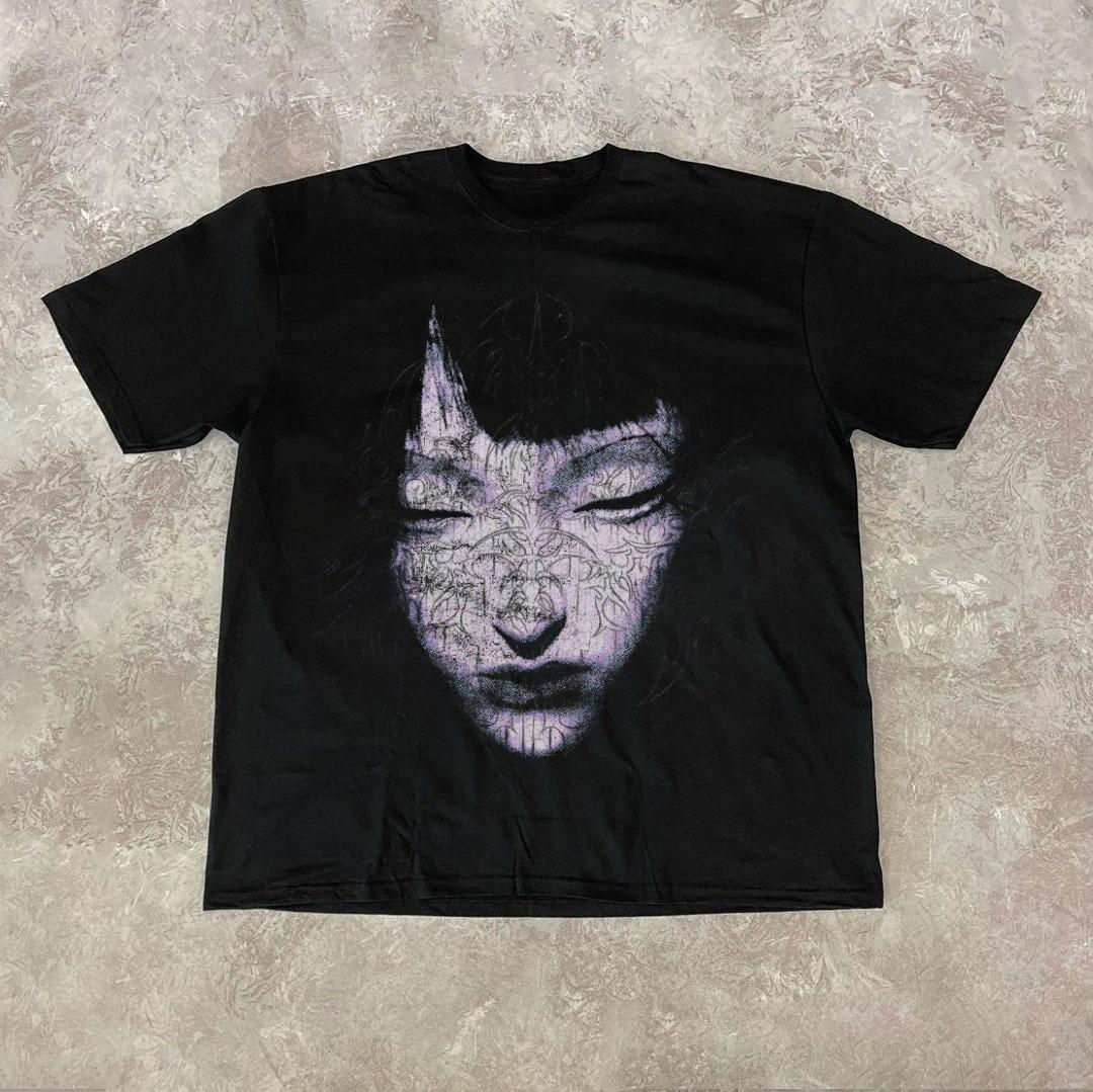 

2025 Лето Горячий Трендовый Винтажный Хип-хоп Уличный Стиль Нишевый Дизайн Футболка с Коротким Рукавом для Мужчин Винтажные Топы Футболка 4XL