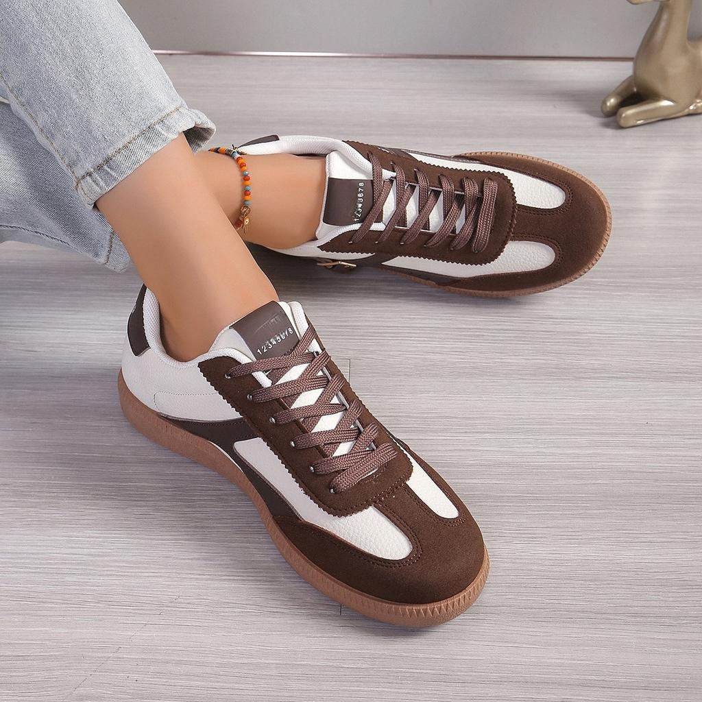 Fashion Women's Casual Shoes 2025 Buckle Sneakers Soft Bottom Anti-Slip Flat Bottom Board Shoes Retro Sports Comfortable Leisure Shoes
