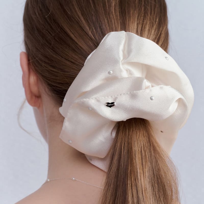 

Резинка-скранч с цветущим жемчугом ENGBROX_2 цвета pink