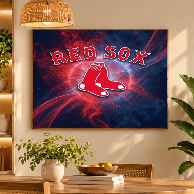 5D Diamond Painting Boston Red Sox DIY Full Drill Diamond Art Kit Home Decoration