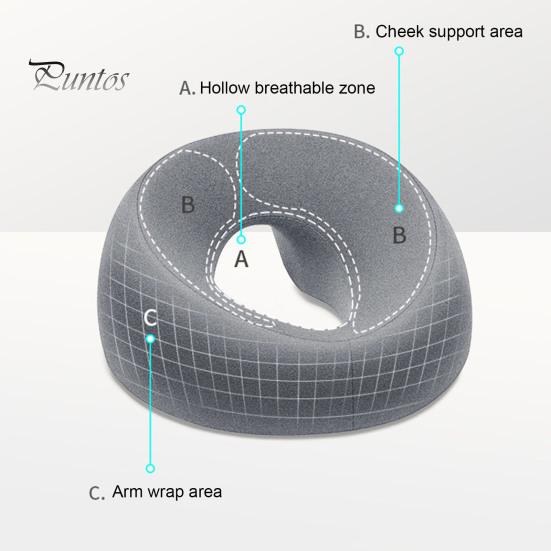 Forsiden ned pute etter øyekirurgi Komfortstøtte Hjemmemassasjepute Ergonomisk design Vitrektomi Retinal Recovery Pute