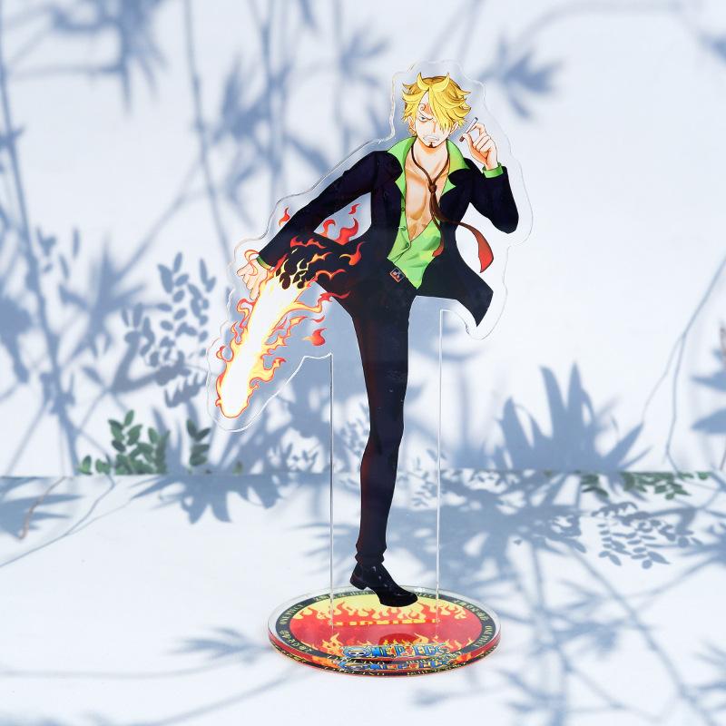 Anime One Piece Luffy Charlotte Linlin Edward Newgate Donquixote Doflamingo Kuzan Jinbe Acrylic Stand Figures Toys Decoration