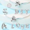 Copper 26 Letter A-Z Alphabet Charm Beads Fit Original Bangle Bracelet Necklace Pendant Jewelry Accessories Making