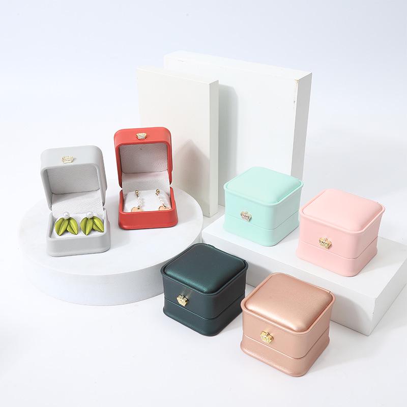Fashionable Crown Earring Box: 9 Colors for Storing Pearls, Drop Earrings, Gold, Silver, Jade Ear Studs
