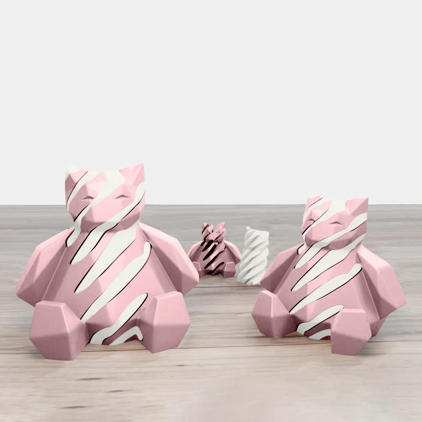 

3D-друкована декомпресійна іграшка, обертова спіральна проникаюча скульптура для зняття стресу та тривоги One Size рожевий