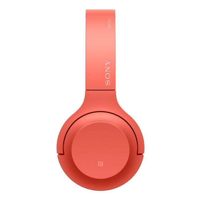 Sony h.ear on 2 Mini Wireless WH-H800: Bluetooth/Hi-Res, 24hr Battery, On-Ear, with Mic, 2017 Model, 360 Reality Audio, Twilight Red