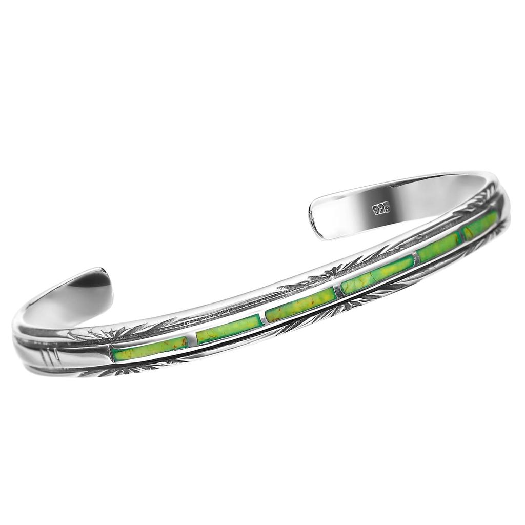 ORION World Selection Power Stone Silver 925 Bracelet 6mm Width (Bangle / / Men's/Women's)