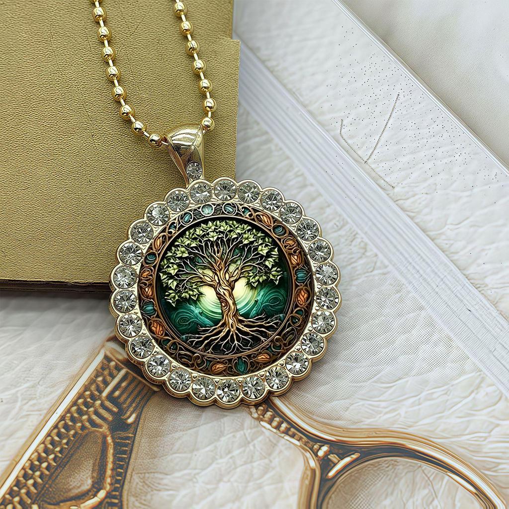 Tree of Life Round Necklace - Stylish Unisex Jewelry