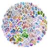 50PCS Cute Pet Claw Print Stickers Colorful Cats Dogs Animals Paw Decals Waterproof Vinyl Sticker for Scrapbooking Laptop Tablet
