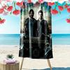 Supernatural Brothers Print Beach Towel, Large Soft Quick Dry Towel for Beach Camping Swimming