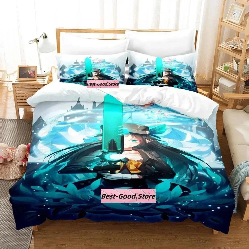 New Pixiv Fantasia T Bedding Set Single Twin Printed Bed Set With Pillowcase Bed Duvet Cover Single Double Queen Super King Size